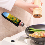 Sunflower Field Print Skillet Handle Cover