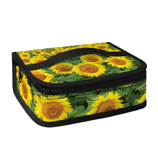 Sunflower Field Print Small Lunch Bag