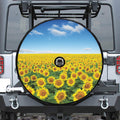 Sunflower Field Print Tire Cover With Camera Hole