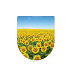 Sunflower Field Print Toilet Lid Cover