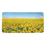 Sunflower Field Print Towel