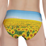 Sunflower Field Print Women's Panties