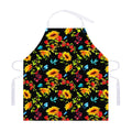 Sunflower Floral Pattern Print Adjustable Apron