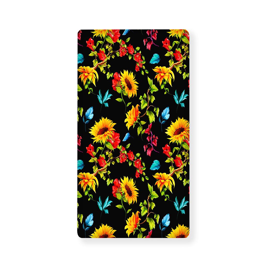Sunflower Floral Pattern Print Baby Crib Sheet
