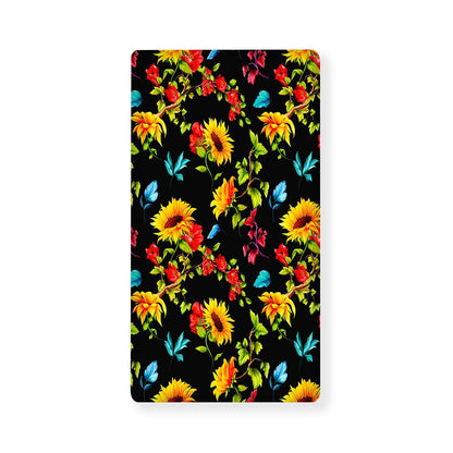 Sunflower Floral Pattern Print Baby Crib Sheet