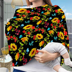 Sunflower Floral Pattern Print Baby Seat Cover