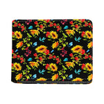 Sunflower Floral Pattern Print Bifold Wallet