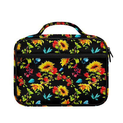 Sunflower Floral Pattern Print Briefcase Bible Bag
