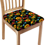 Sunflower Floral Pattern Print Chair Cushion Cover