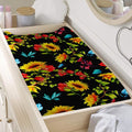Sunflower Floral Pattern Print Changing Pad Cover