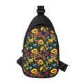 Sunflower Floral Pattern Print Sling Bag
