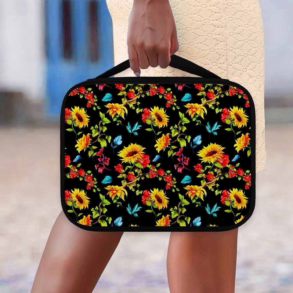 Sunflower Floral Pattern Print Classic Bible Case