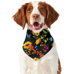 Sunflower Floral Pattern Print Dog Bandana