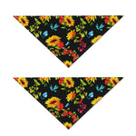 Sunflower Floral Pattern Print Dog Bandana
