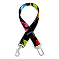 Sunflower Floral Pattern Print Dog Seat Belt