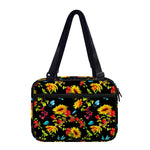 Sunflower Floral Pattern Print Double Strap Bible Bag