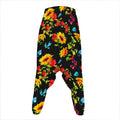 Sunflower Floral Pattern Print Hammer Pants