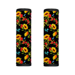 Sunflower Floral Pattern Print Handle Covers