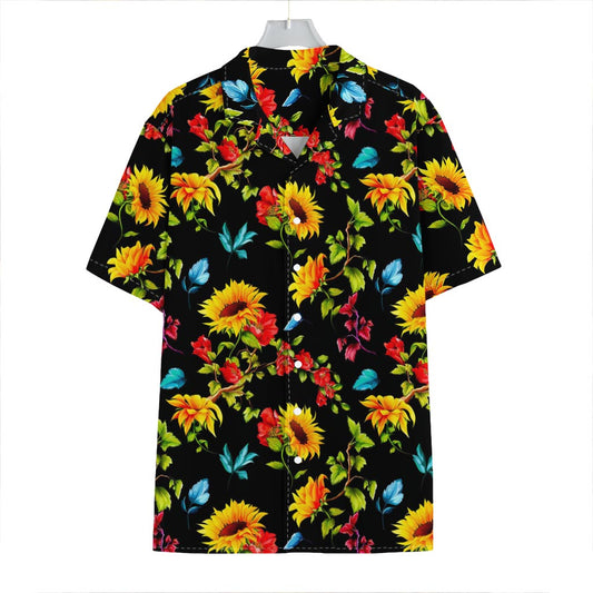 Sunflower Floral Pattern Print Hawaiian Shirt