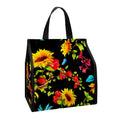 Sunflower Floral Pattern Print Insulated Lunch Tote