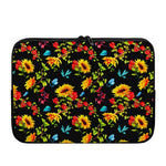Sunflower Floral Pattern Print Laptop Sleeve