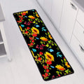 Sunflower Floral Pattern Print Long Kitchen Mat