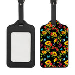 Sunflower Floral Pattern Print Luggage Tag