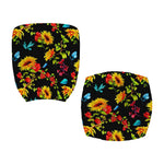 Sunflower Floral Pattern Print Office Chair Cover