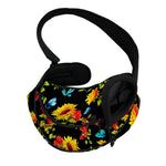 Sunflower Floral Pattern Print Pet Sling Carrier