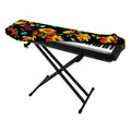 Sunflower Floral Pattern Print Piano Keyboard Cover
