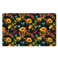 Sunflower Floral Pattern Print Polyester Doormat