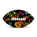 Sunflower Floral Pattern Print Rugby Ball