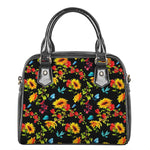 Sunflower Floral Pattern Print Shoulder Handbag