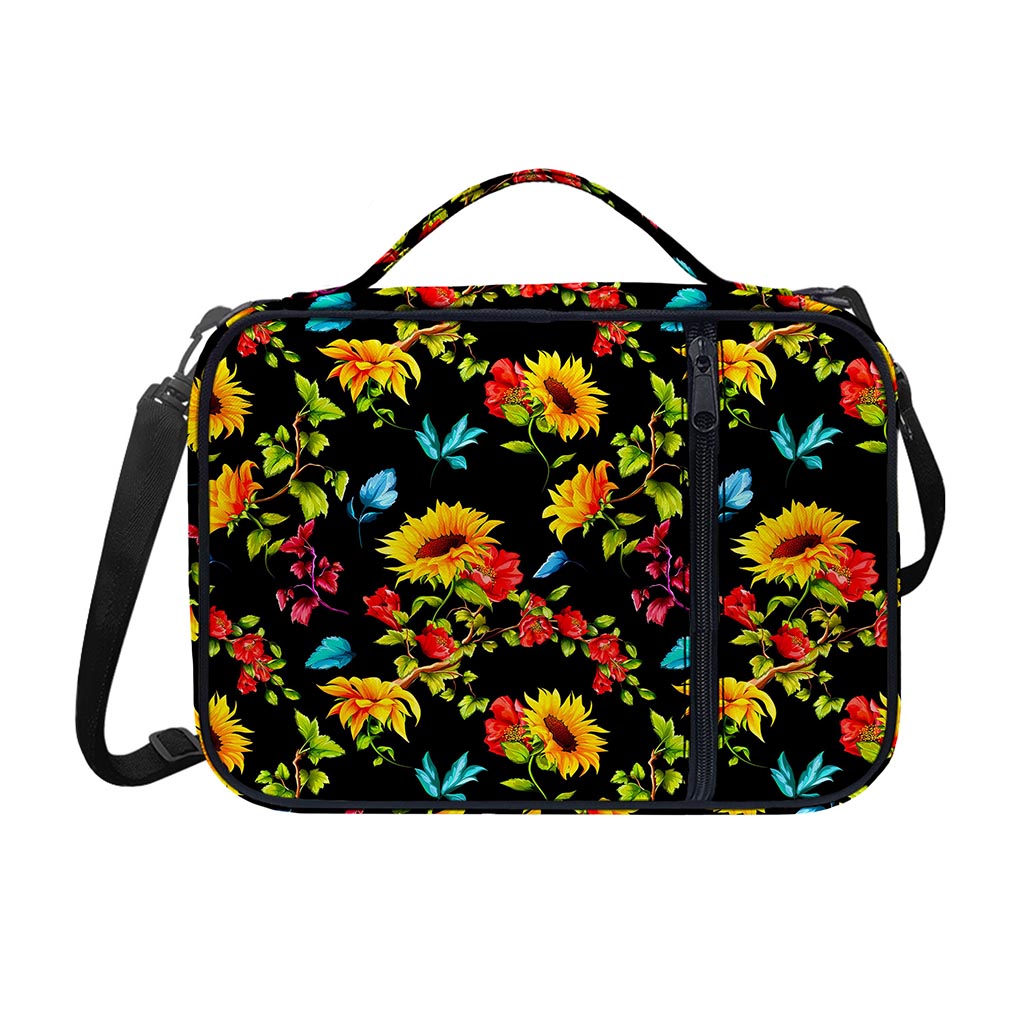 Sunflower Floral Pattern Print Shoulder Strap Bible Bag