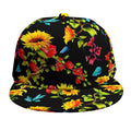 Sunflower Floral Pattern Print Snapback Cap