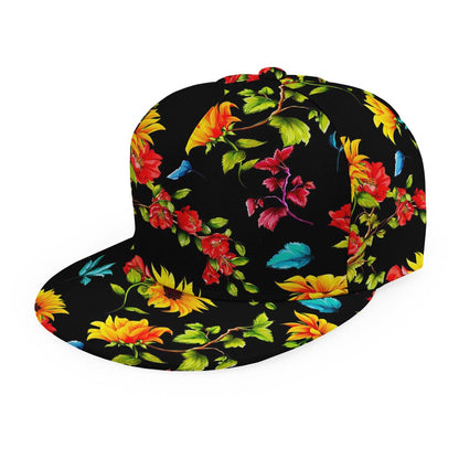 Sunflower Floral Pattern Print Snapback Cap