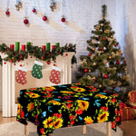 Sunflower Floral Pattern Print Tablecloth