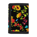 Sunflower Floral Pattern Print Trifold Wallet