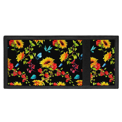 Sunflower Floral Pattern Print Trifold Wallet
