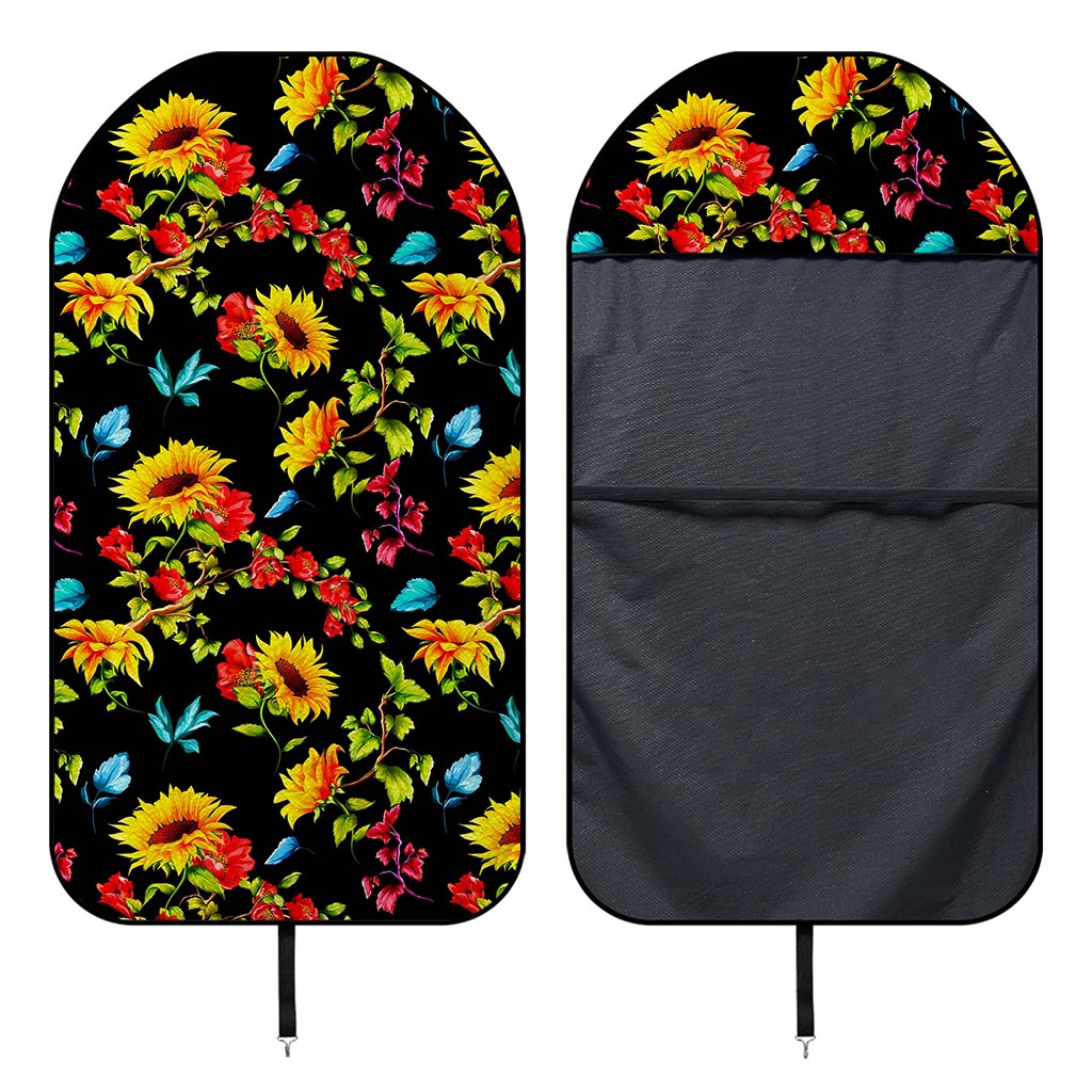 Sunflower Floral Pattern Print Waterproof Car Seat Cover