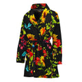 Sunflower Floral Pattern Print Women's Bathrobe