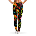 Sunflower Floral Pattern Print Women's Leggings