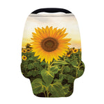 Sunflower Landscape Print Baby Seat Cover