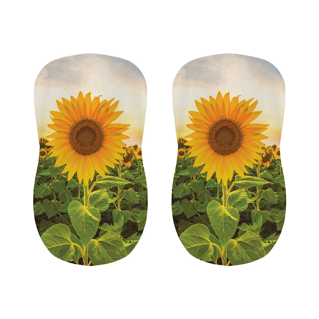 Sunflower Landscape Print Bar Stool Covers