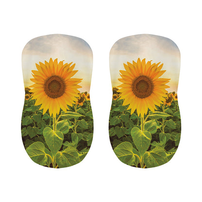 Sunflower Landscape Print Bar Stool Covers