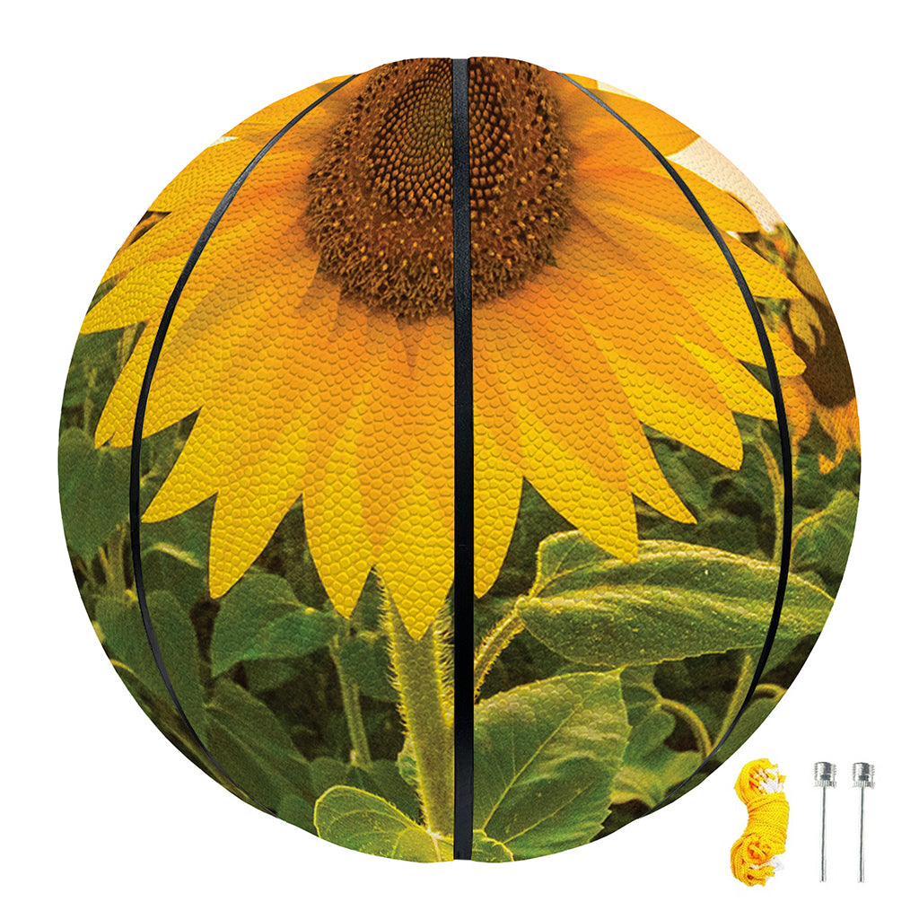 Sunflower Landscape Print Basketball