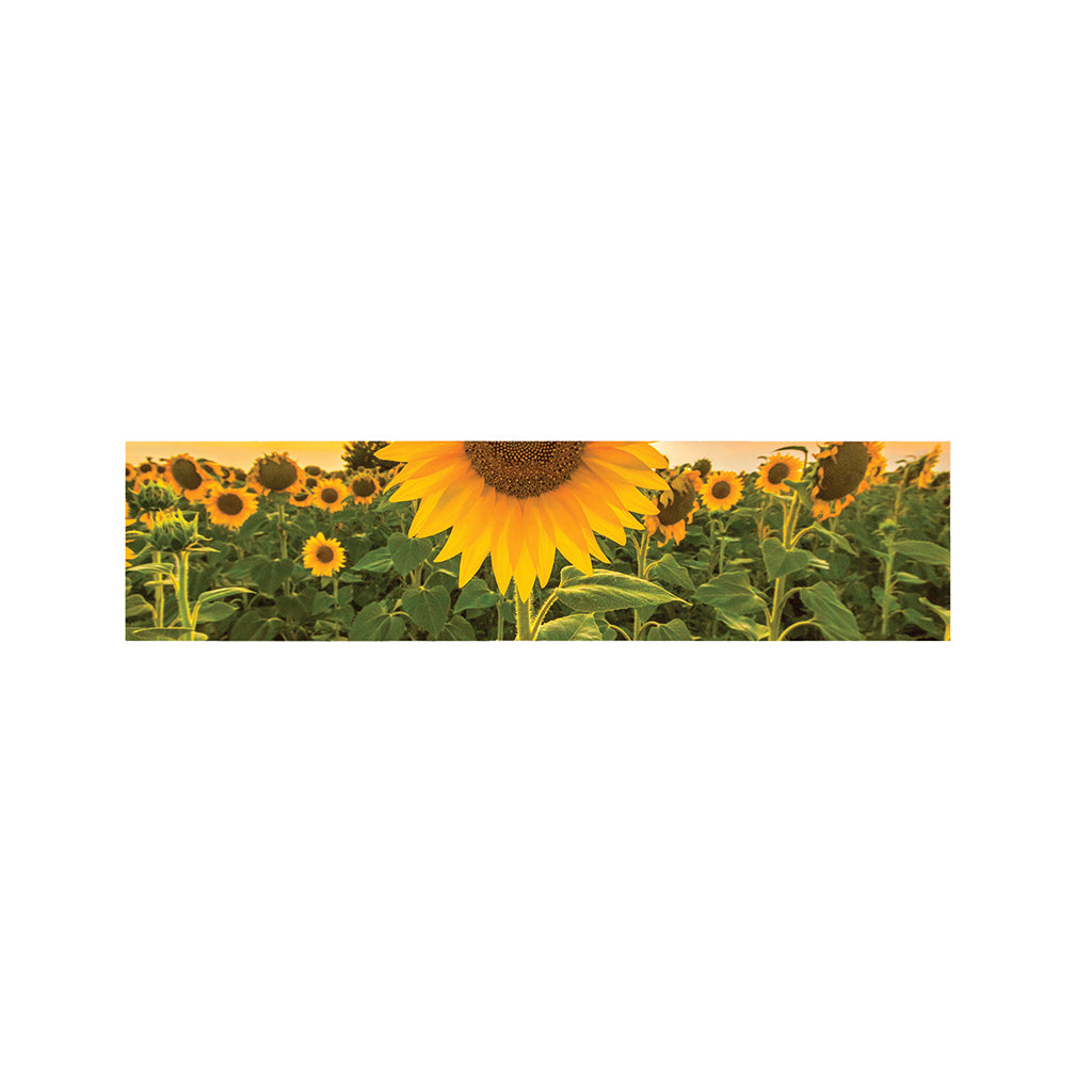 Sunflower Landscape Print Bed Runner