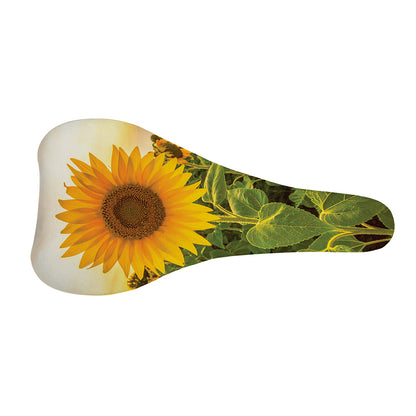 Sunflower Landscape Print Bicycle Seat Cover