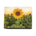Sunflower Landscape Print Bifold Wallet