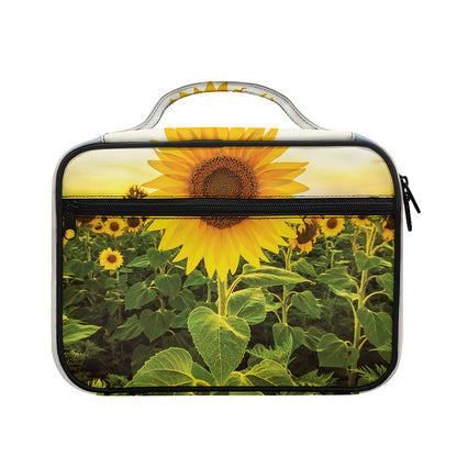 Sunflower Landscape Print Briefcase Bible Bag